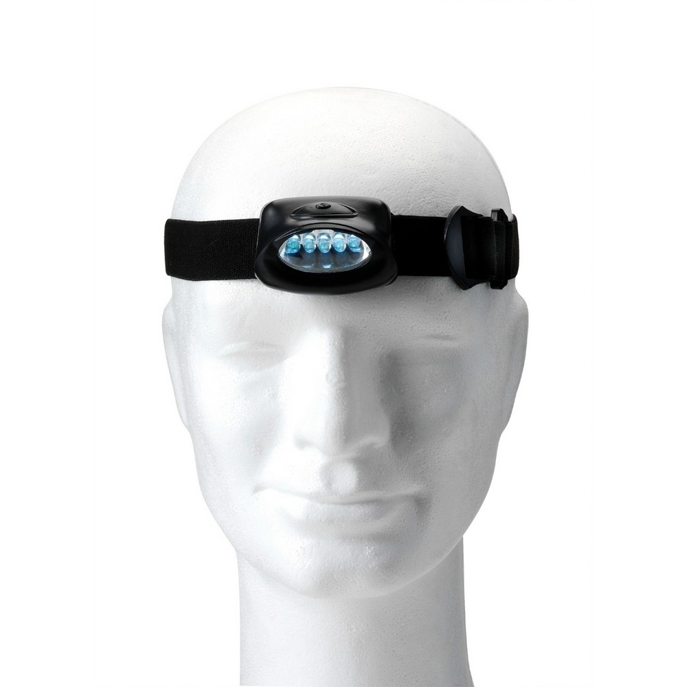 Latarka na głowę 5 LED Czarny V5528-03 
