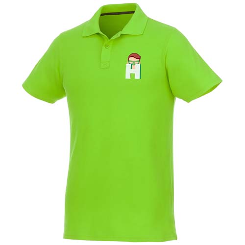 Helios - koszulka męska polo z krótkim rękawem Zielone jabłuszko 38106680 (6)