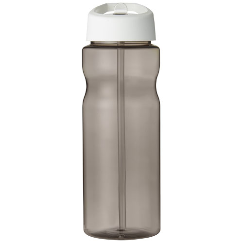 Bidon H2O Base® o pojemności 650 ml z wieczkiem z słomką Węgiel drzewny-Biały 21004910 (2)