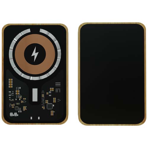 SCX.design P27 powerbank MagSafe o pojemności 10 000 mAh w bambusowej obudowie Czarny 1PX21790 (2)