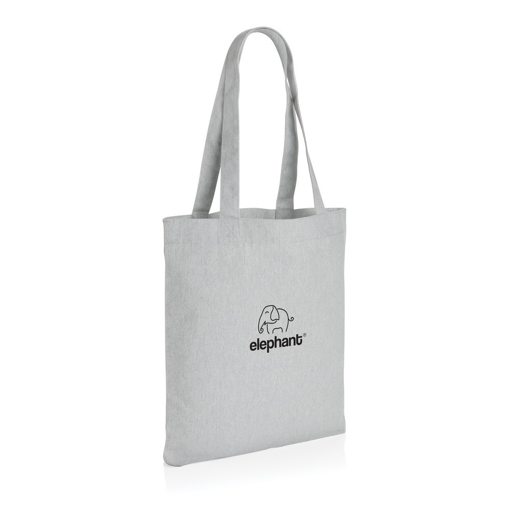 Torba na zakupy AWARE™, bawełna z recyklingu Szary P762.932 (2)