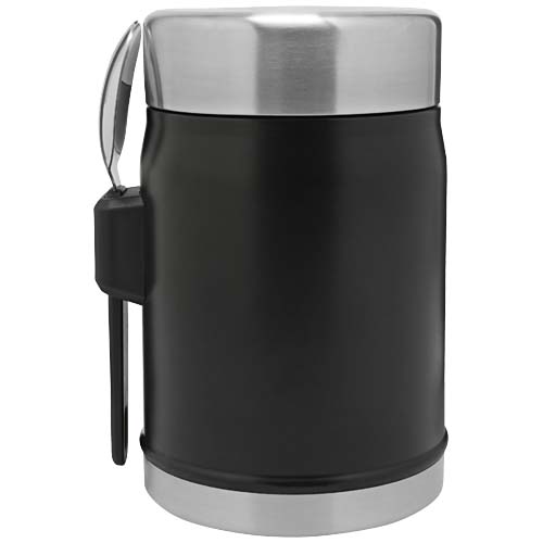 Słoik na żywność Stanley Legendary z łyżko-widelcem, o pojemności 400 ml Matowy czarny 10088190 (3)