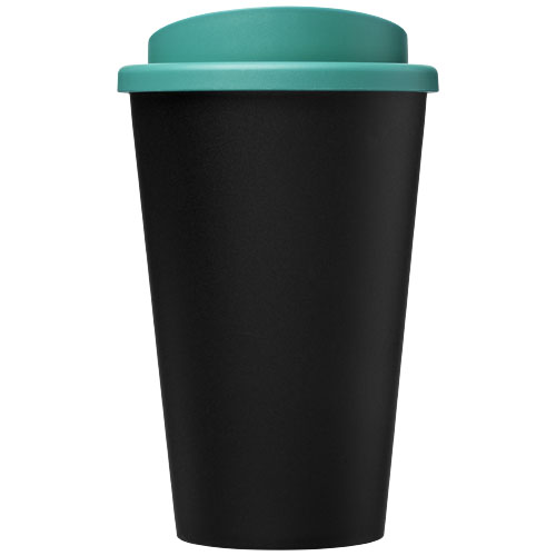 Kubek Americano Eco z recyklingu o pojemności 350 ml Czarny-Turkusowy niebieski 21042206 (2)
