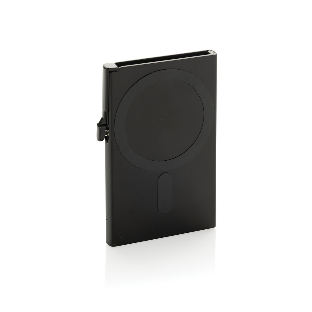 Magnetyczne etui na kartę kredytową, ochrona RFID Black P820.9501 