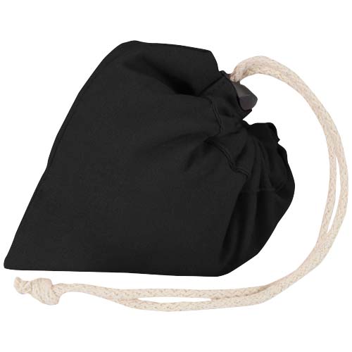Madras Blend - torba na zakupy, wykonana z recyklingowanej baweły o gramaturze 140 g/m² posiadającej certyfikat GRS, składana Czarny 12080590 (5)