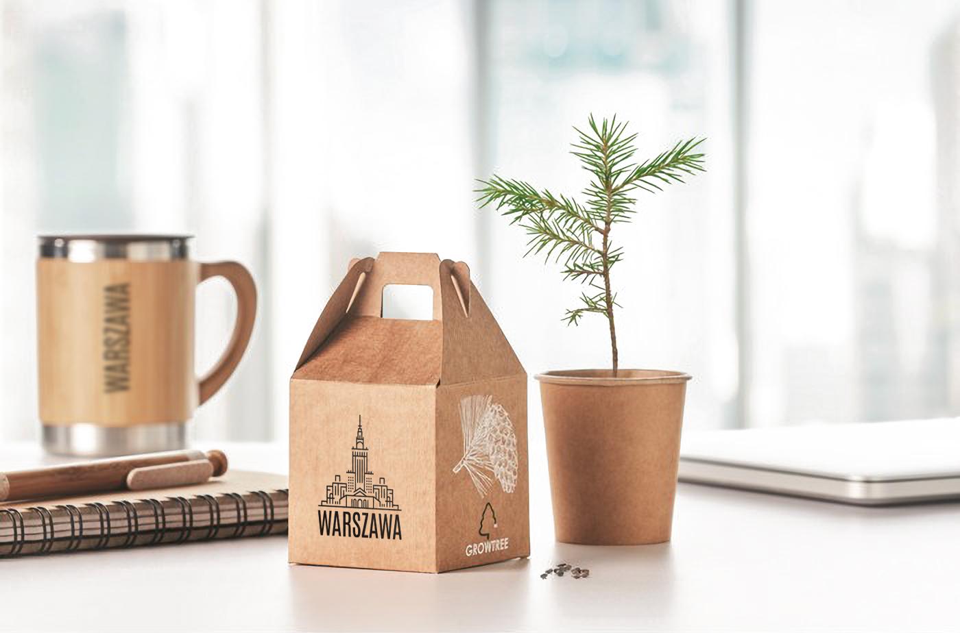 Gadżety z logo Warszawy