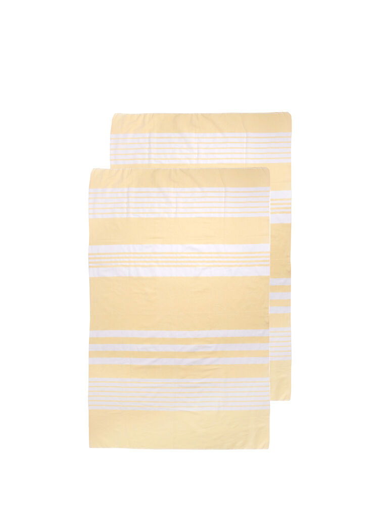 Gadżet reklamowy - Ręcznik kuchenny ELLA HAMAM 50X70cm, 2-pack, żółty