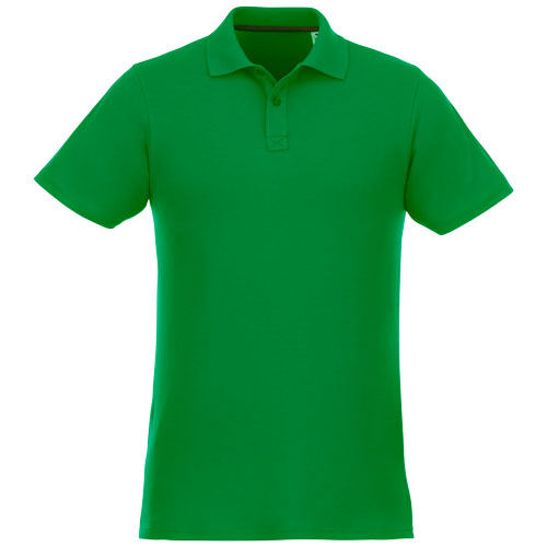 Helios - koszulka męska polo z krótkim rękawem Zielona paproć 38106690 