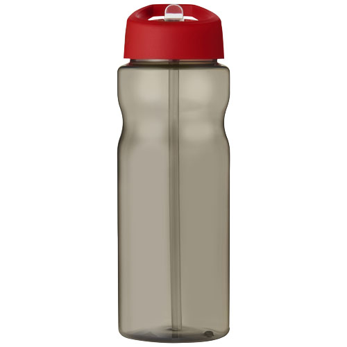 Bidon H2O Eco o pojemności 650 ml z wieczkiem z dzióbkiem Węgiel drzewny-Czerwony 21009905 (2)