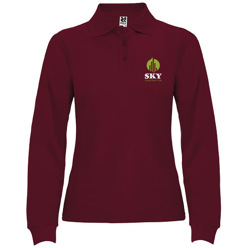Estrella koszulka damska polo z długim rękawem Garnet R66362P5 (1)