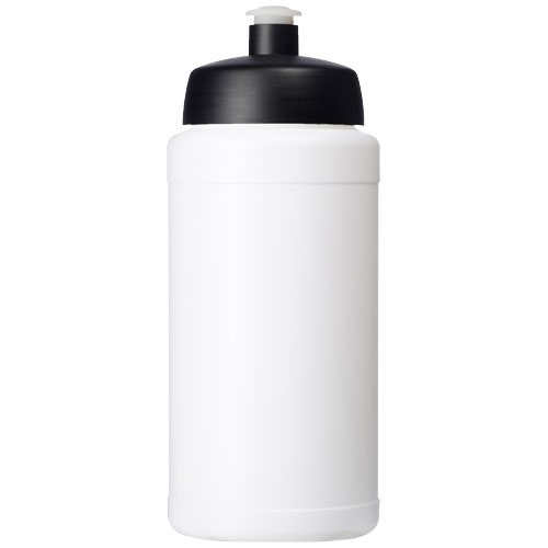 Bidon Baseline® Plus o pojemności 500 ml z wieczkiem sportowym Biały-Czarny 21068800 (2)