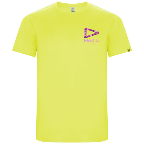 Imola sportowa koszulka męska z krótkim rękawem Fluor Yellow R04271C1 (1)