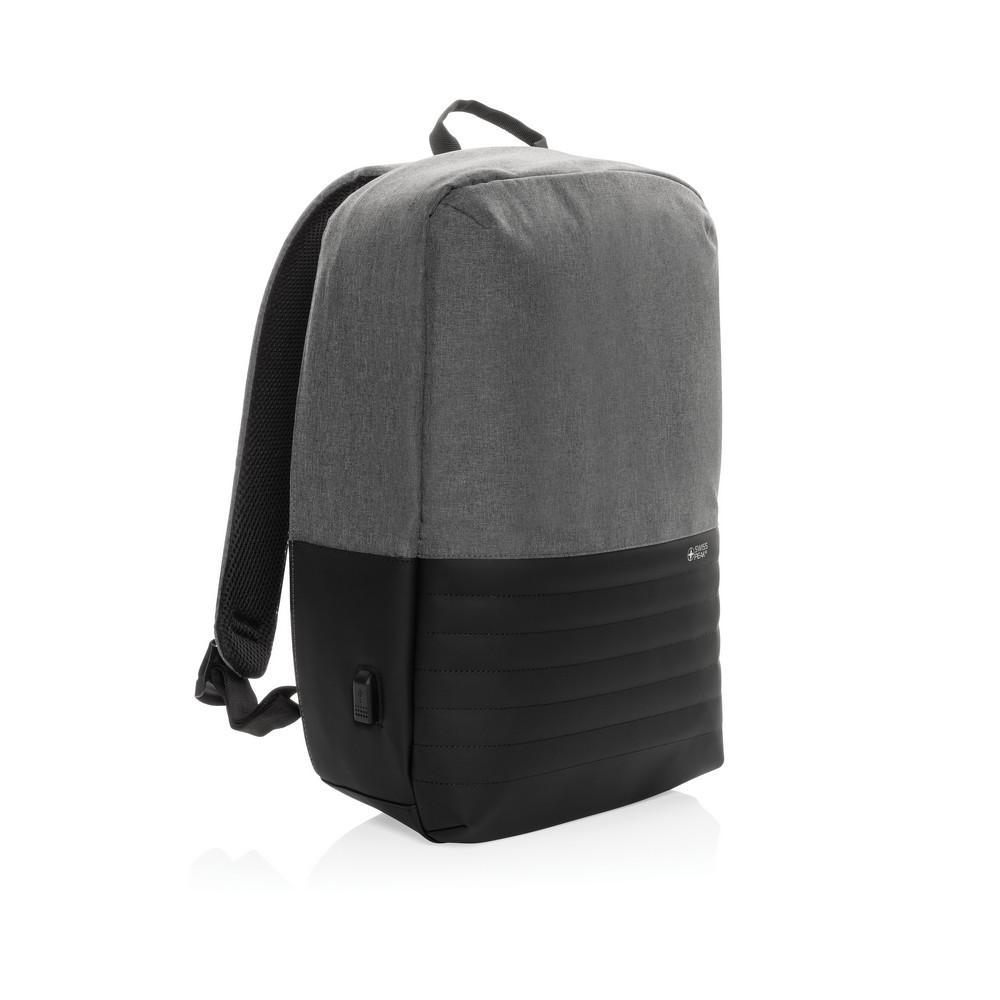 Plecak chroniący przed kieszonkowcami Swiss Peak AWARE™ RPET Szary P763.132 