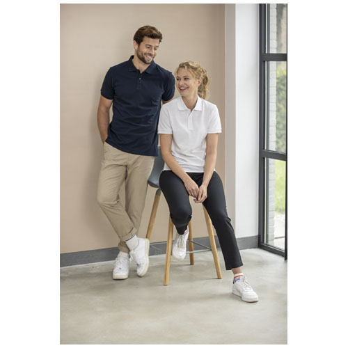 Emerald koszulka polo unisex z recyklingu z krótkim rękawem Czarny 37539909 (4)