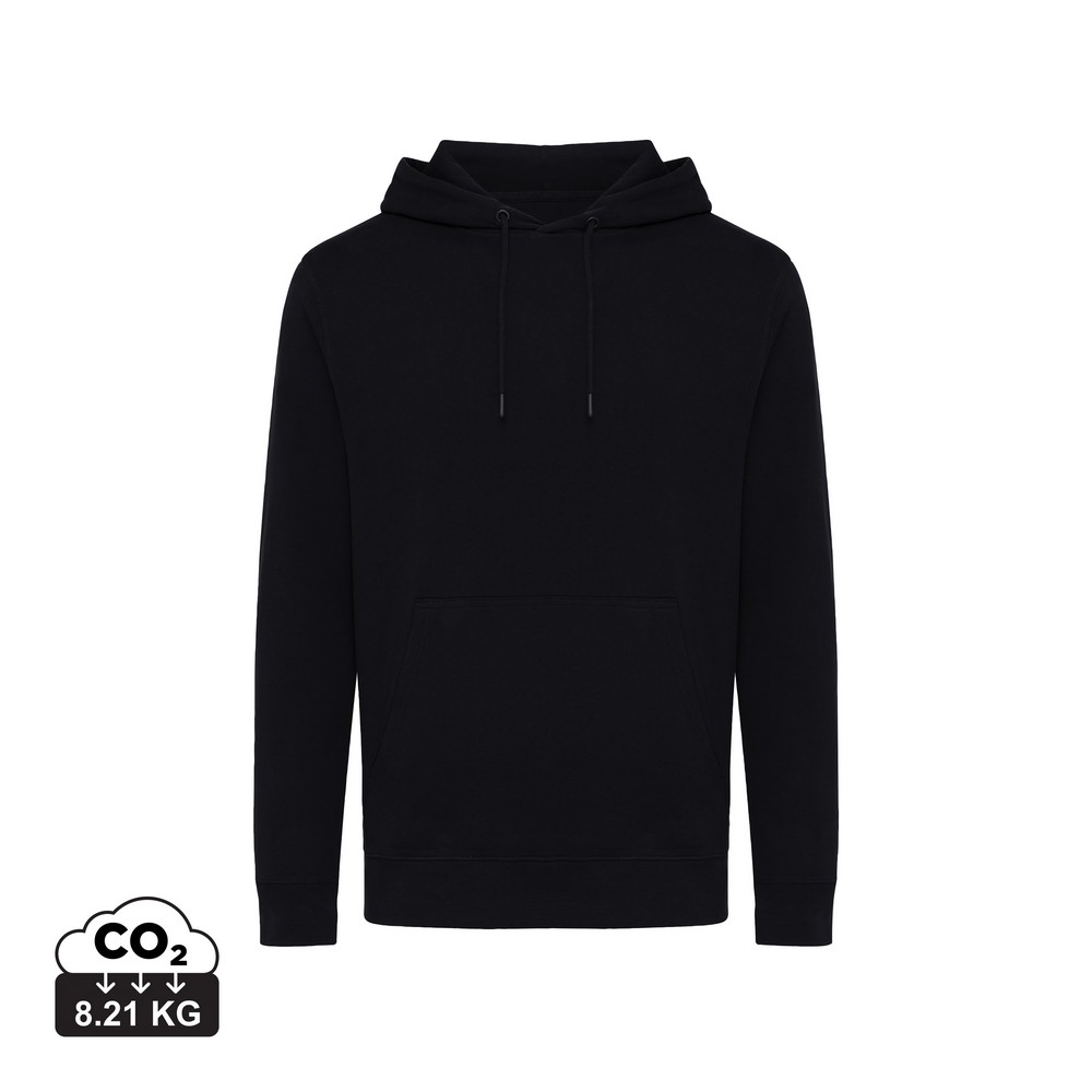 Lekka bluza z kapturem Iqoniq Rila, bawełna z recyklingu Czarny T9404.001.4XL (14)