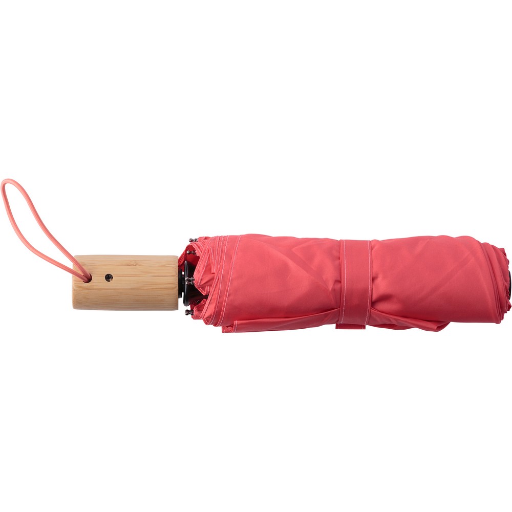 Parasol automatyczny RPET, składany Czerwony V4895-05 (3)