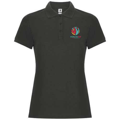 Pegaso Premium koszulka damska polo z krótkim rękawem Dark Lead R66444B5 (1)