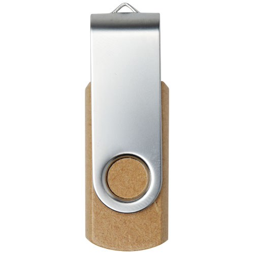 Rotate pendrive wyposażony w interfejs USB 2.0 z papieru z recyklingu Kraftowy brąz 1Z50306D (3)