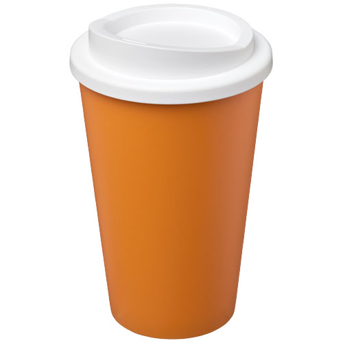 Kubek termiczny z serii Americano® o pojemności 350 ml Pomarańczowy-Biały 21000123 