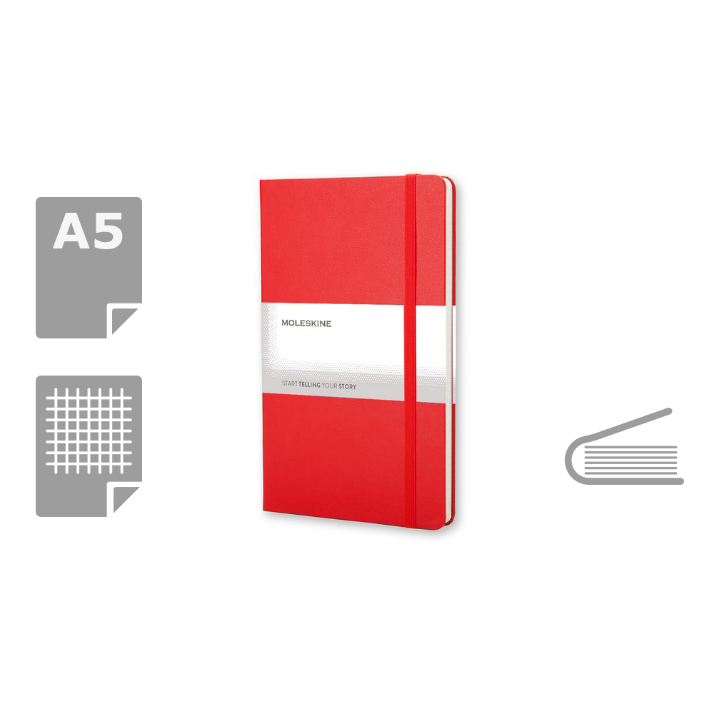 MOLESKINE Notatnik ok. A5 Czerwony VM304-05 
