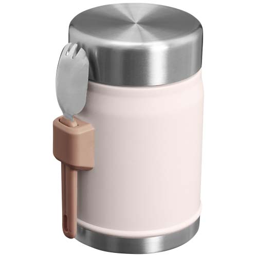 Słoik na żywność Stanley Legendary z łyżko-widelcem, o pojemności 400 ml Jasny różowy 10088141 (2)