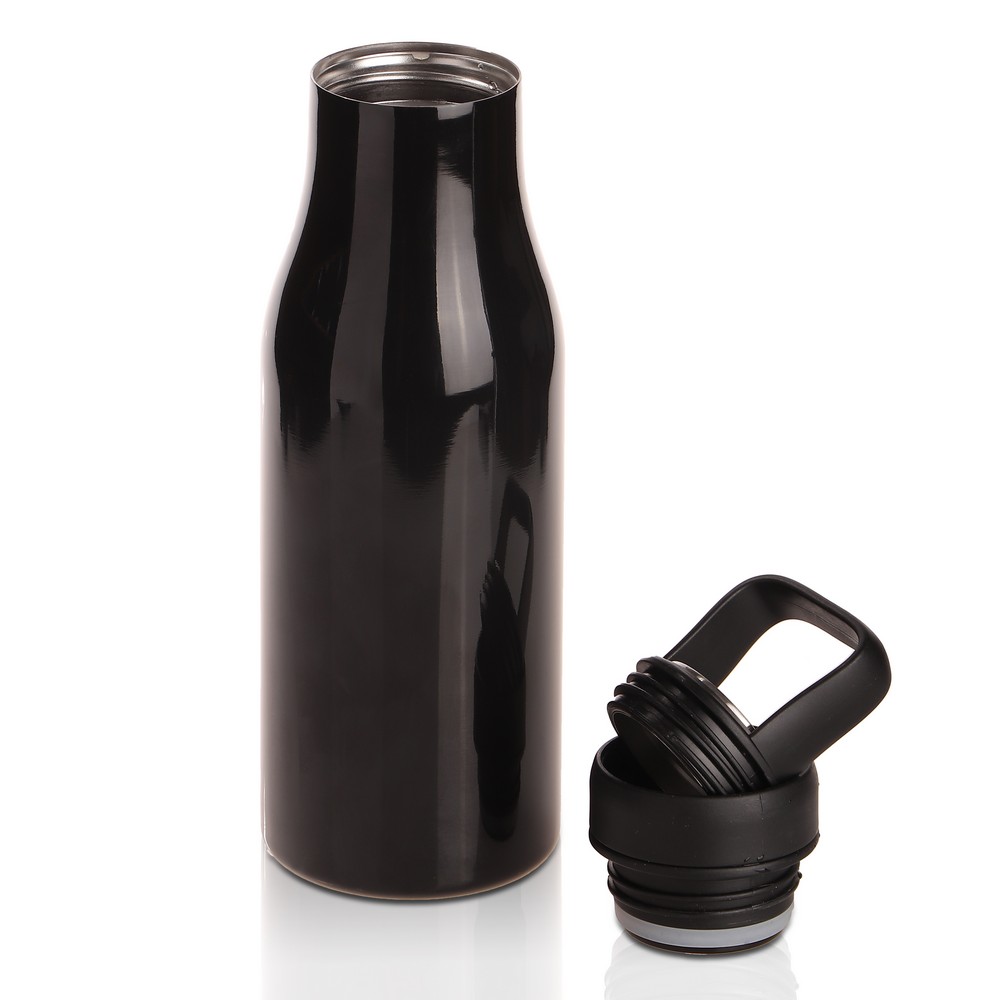 Butelka termiczna 500 ml Air Gifts, pojemnik w zakrętce | Jessica Czarny V0850-03 (5)