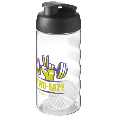 Shaker H2O Active Bop o pojemności 500ml Czarny-Przezroczysty 21070490 (1)