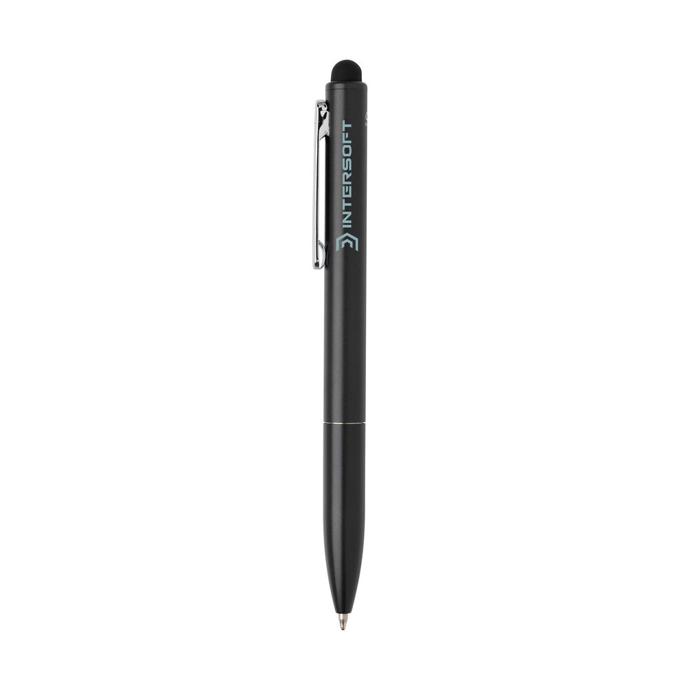 Długopis, touch pen Kymi, aluminium z recyklingu Czarny P611.231 (4)