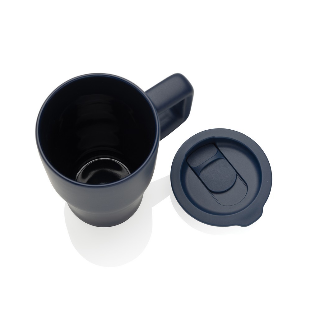 Ceramiczny kubek podrożny 490 ml Granatowy P437.2225 (6)