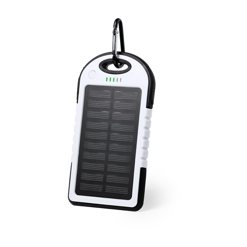 Gadżet reklamowy - Wodoodporny power bank 4000 mAh, ładowarka słoneczna