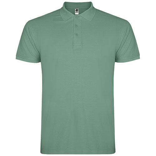 Star koszulka męska polo z krótkim rękawem Dark Mint R66383C5 