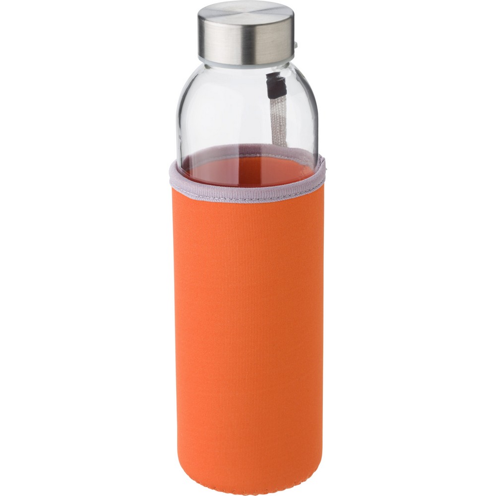 Szklana butelka 500 ml Pomarańczowy V0939-07 (2)