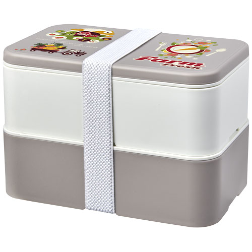 MIYO Renew dwuczęściowy lunchbox Kamienny szary-Kość słoniowa-Biały 21018291 (1)
