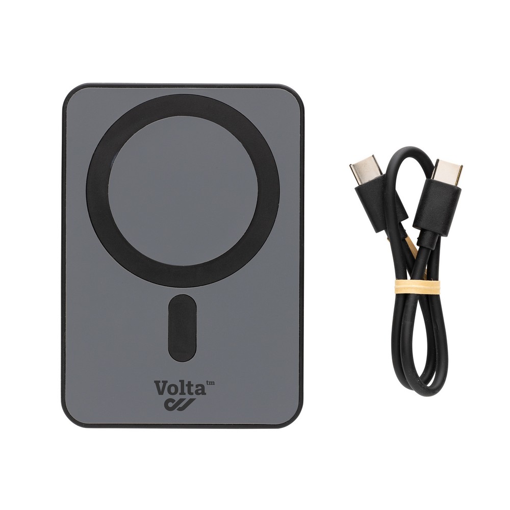 Magnetyczny bezprzewodowy power bank 5000 mAh Magnetix Czarny P322.401 (4)