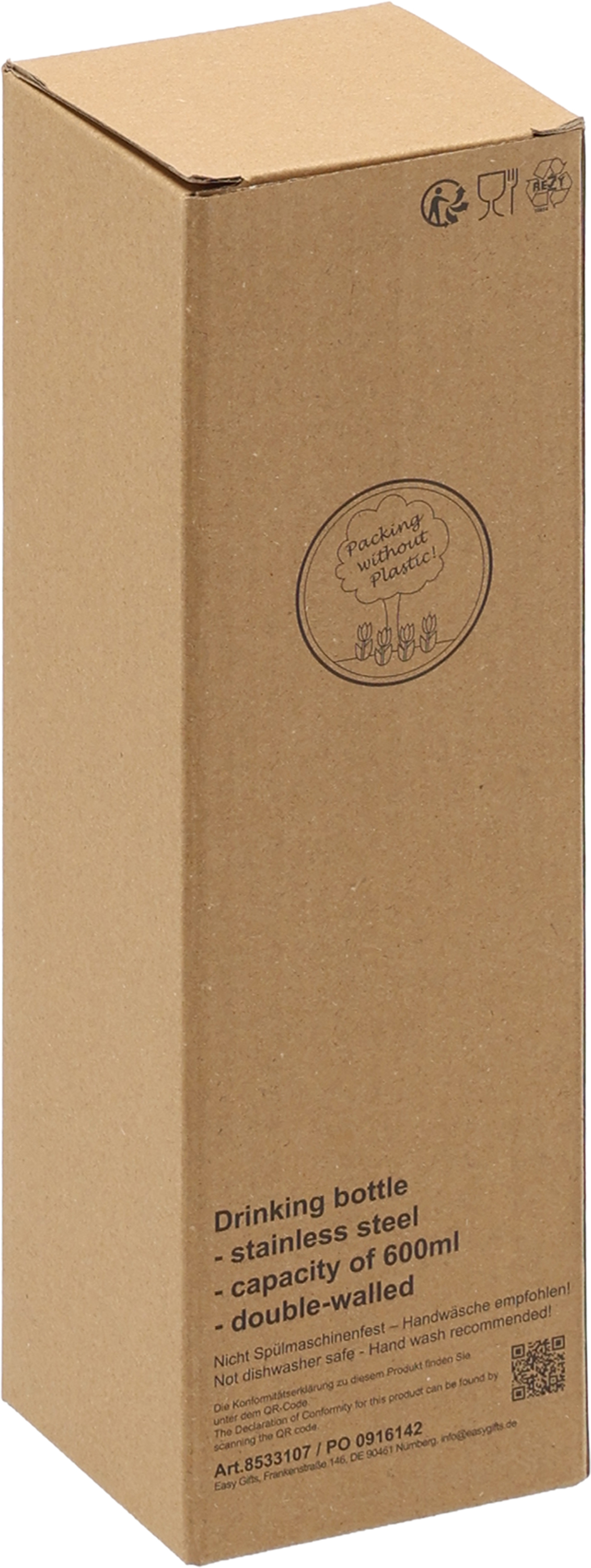 Butelka stalowa BORGHOLM 600 ml Niebieski 533104 (9)