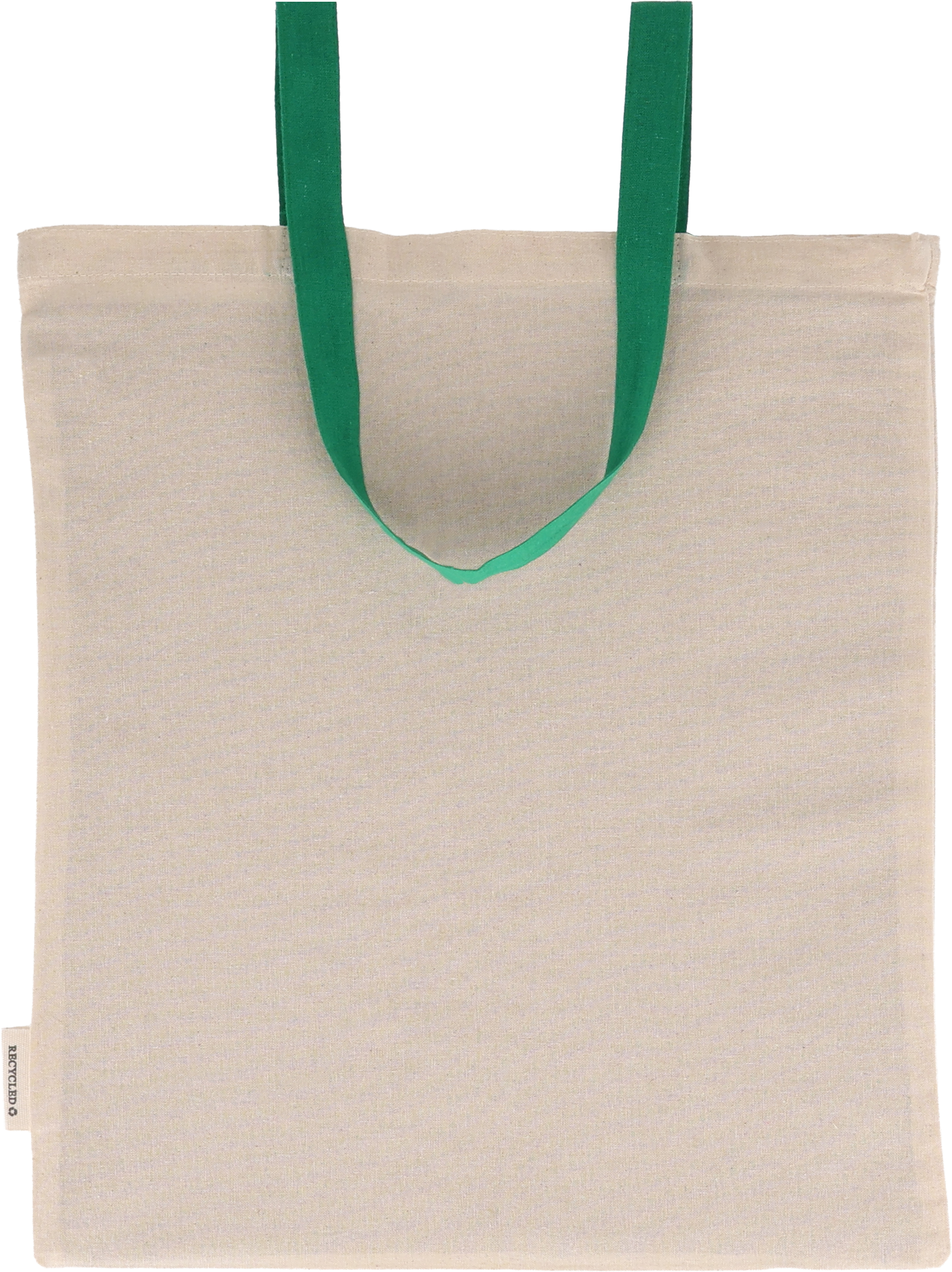 Torba bawełniana z długimi uszami, z recyklingu 140g/m2 CAMBRIDGE Zielony 545409 (2)