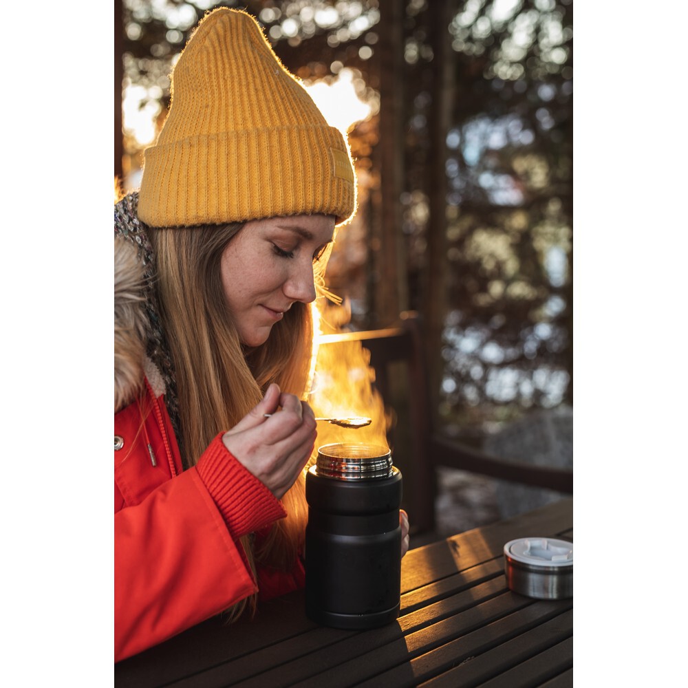 Gadżet reklamowy - Termiczny pojemnik na żywność 650 ml Air Gifts, składana łyżka | Jonathan