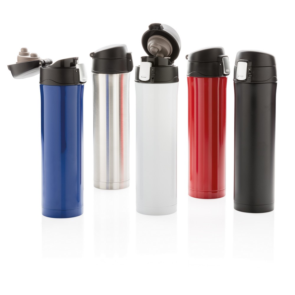 Kubek termiczny 450 ml, stal nierdzewna z recyklingu Biały P435.503 (12)