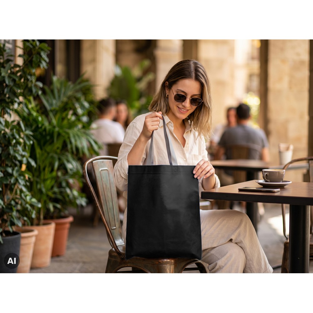 Torba na zakupy | Boden Czarny V9479-03 (1)