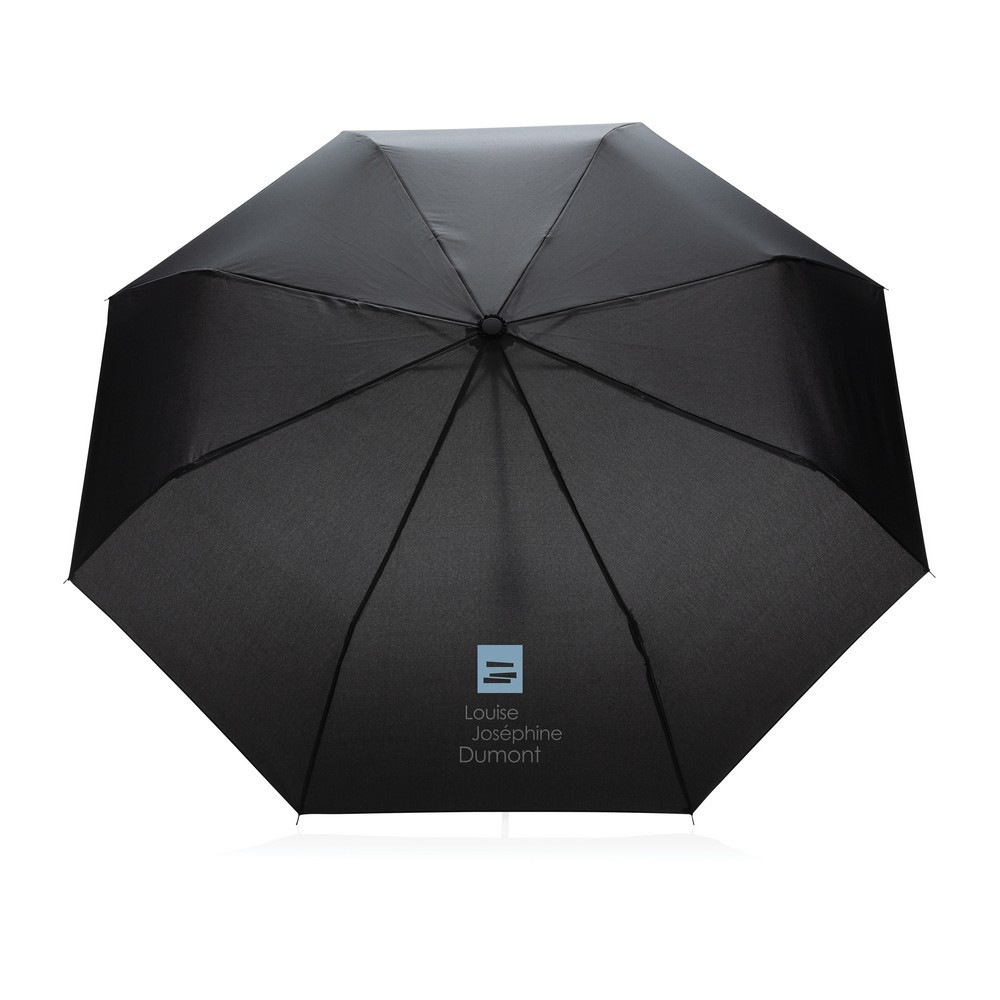 Mały parasol manualny 21" AWARE RPET Czarny P850.581 (4)
