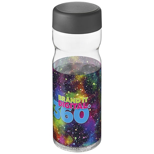 Bidon H2O Active® Base Tritan™ o pojemności 650 ml z zakrętką Przezroczysty klarowny-Szary 21043811 (1)