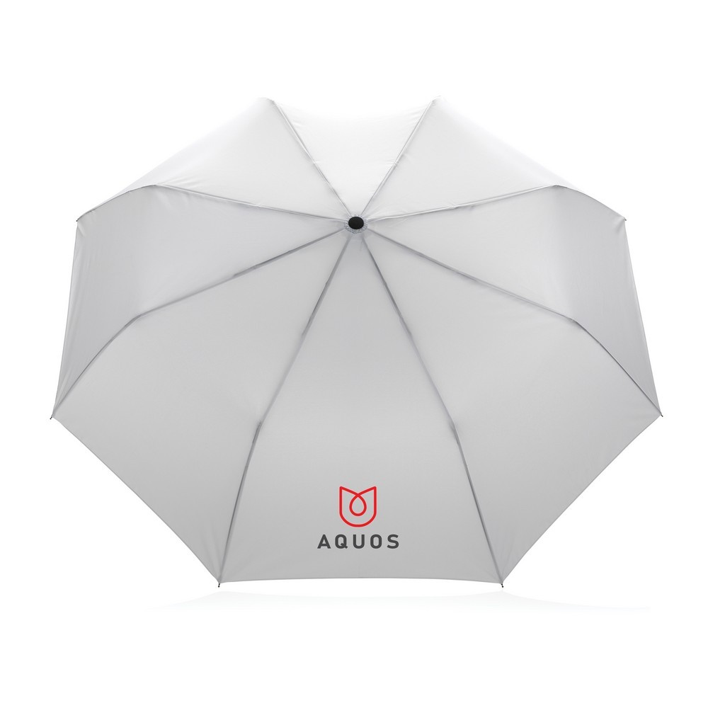 Mały parasol automatyczny 21" AWARE™ RPET Biały P850.593 (7)