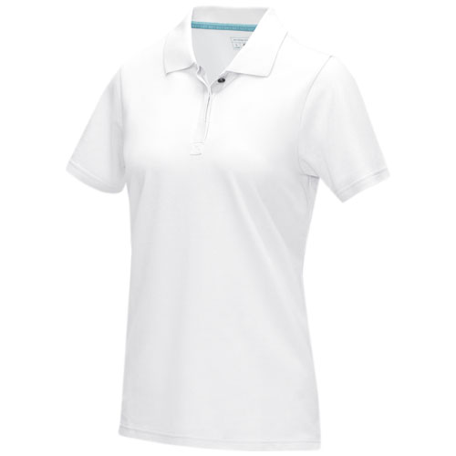 Damska organiczna koszulka polo Graphite z certyfikatem GOTS Biały 37509012 