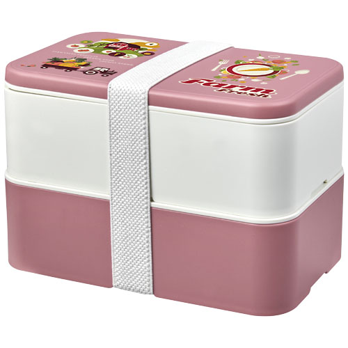 MIYO Renew dwuczęściowy lunchbox Różowy-Kość słoniowa-Biały 21018292 (1)