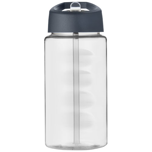 Bidon H2O Bop o pojemności 500 ml z wieczkiem z dzióbkiem Przezroczysty-Burzowy szary 21088316 (2)