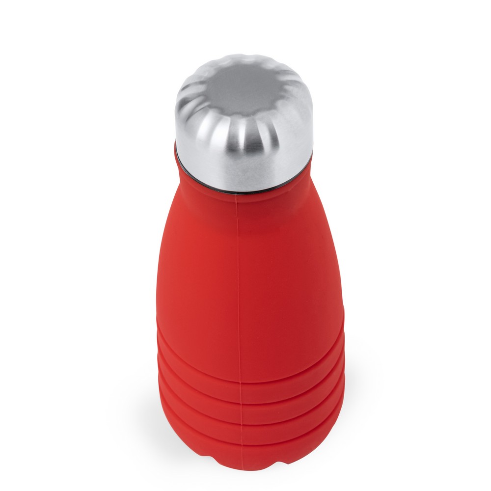 Składana butelka sportowa 550 ml z karabińczykiem Czerwony V1311-05 (7)