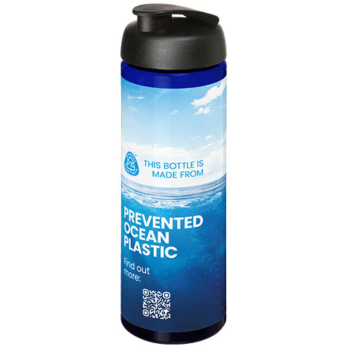 H2O Active® Eco Vibe 850 ml, bidon sportowy z odchylaną pokrywką Niebieski-Czarny 21048306 (1)