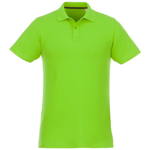 Helios - koszulka męska polo z krótkim rękawem Zielone jabłuszko 38106680 