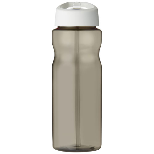 Bidon H2O Eco o pojemności 650 ml z wieczkiem z dzióbkiem Węgiel drzewny-Biały 21009901 (2)