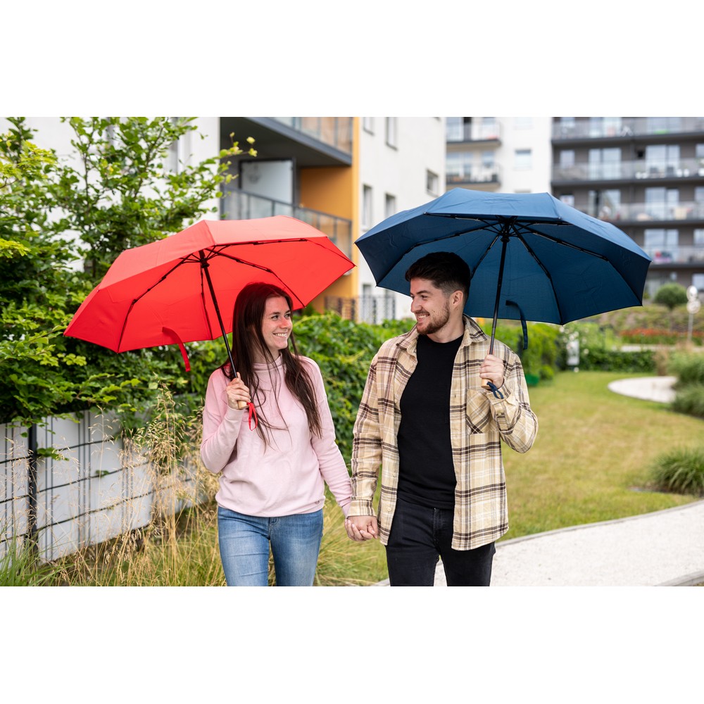 Parasol automatyczny RPET, składany | Nell Granatowy V7242-04 (6)
